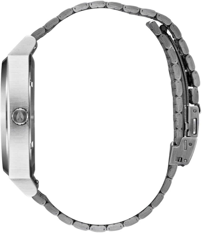 NIXON Time Teller Solar A1369 - Reloj analógico para hombre con energía solar resistente al agua de 100 m (esfera del reloj de 40.5 mm, correa de acero inoxidable de 20 mm con 5 eslabones)