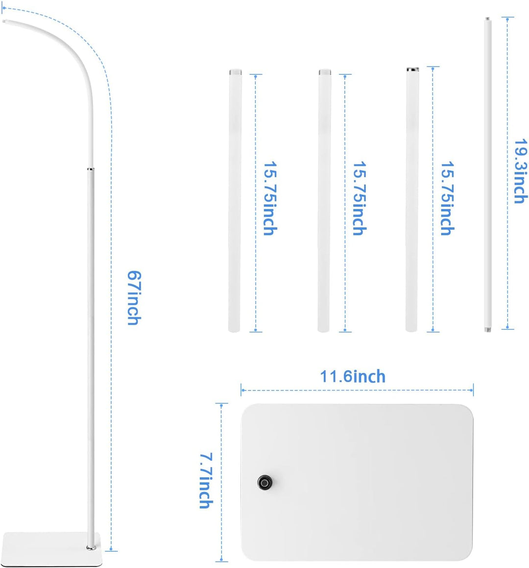 AISVAN Soporte de piso para monitor de bebé de altura