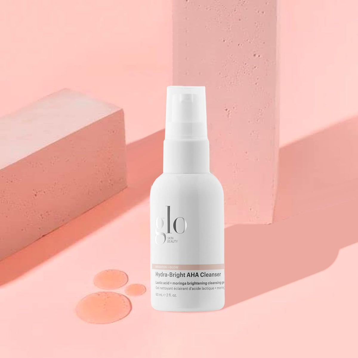Glo Skin Beauty Hydra-Bright AHA - Limpiador facial hidratante con...