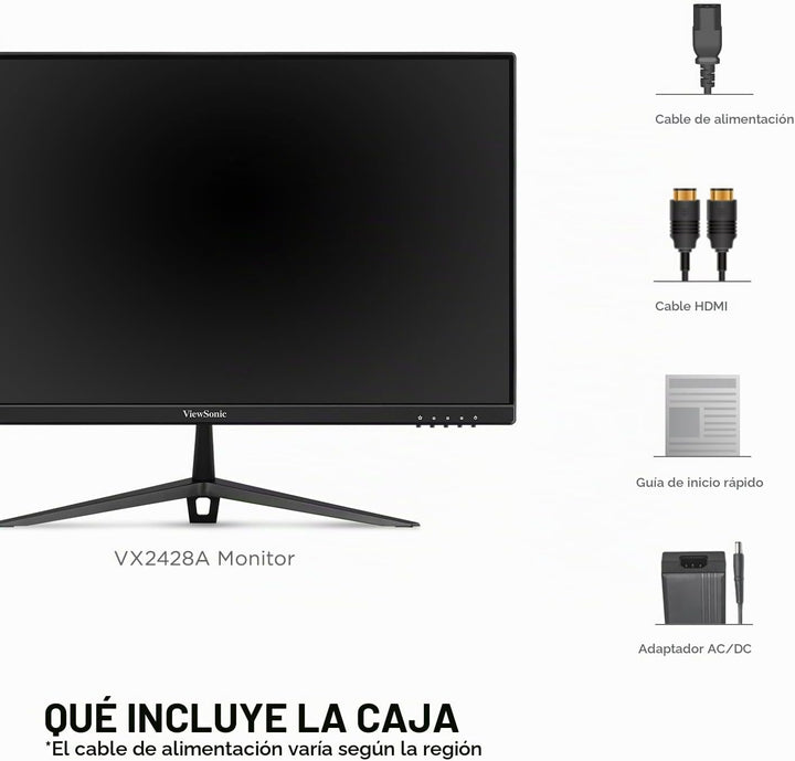 ViewSonic VX2428A - Monitor para juegos de 24 pulgadas 1080p, panta...