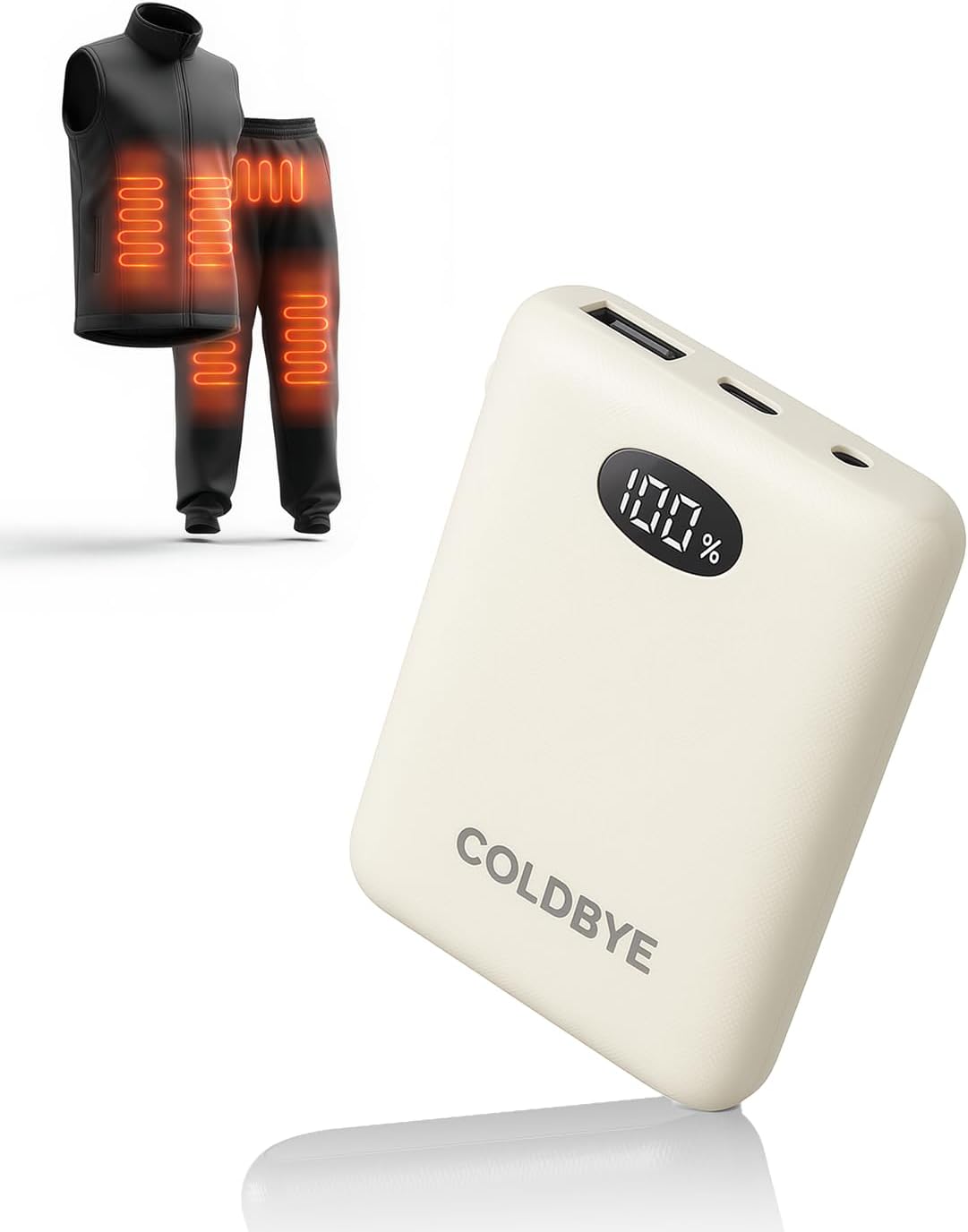 ColdBye Paquete de Batería de 7.4V\/5V para Chaleco Calefactado, Po...