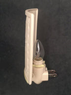 Luz nocturna de bambú, litofán de porcelana, enchufe decorativo de pared para cocina, baño, pasillo, guardería, luz de acento temática asiática