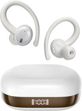 Oraolo N-Lite 216 - Auriculares inalámbricos, deportivos con ganchos para los oídos, auriculares con cancelación de ruido, graves profundos estéreo sobre auriculares de 48 horas de reproducción