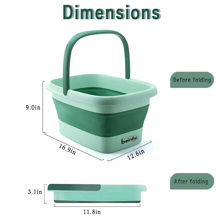 Lavabo plegable para remojar los pies, spa de pies de pedicura, bañ...