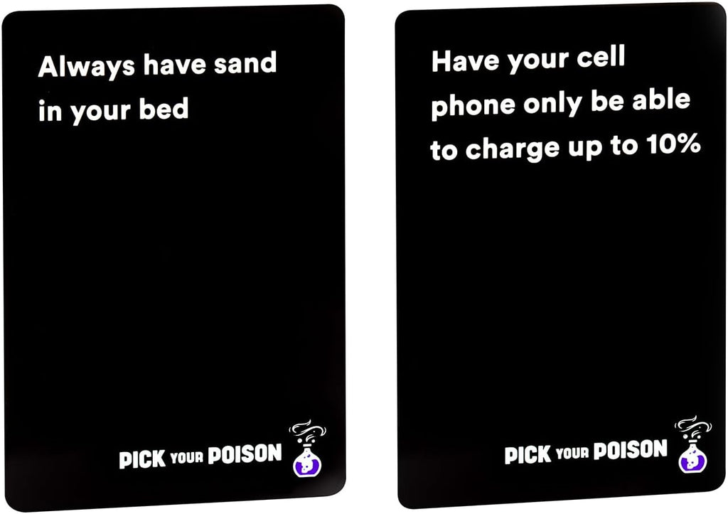 Pick Your Poison Edición familiar – Divertido juego de fiesta "Would You"