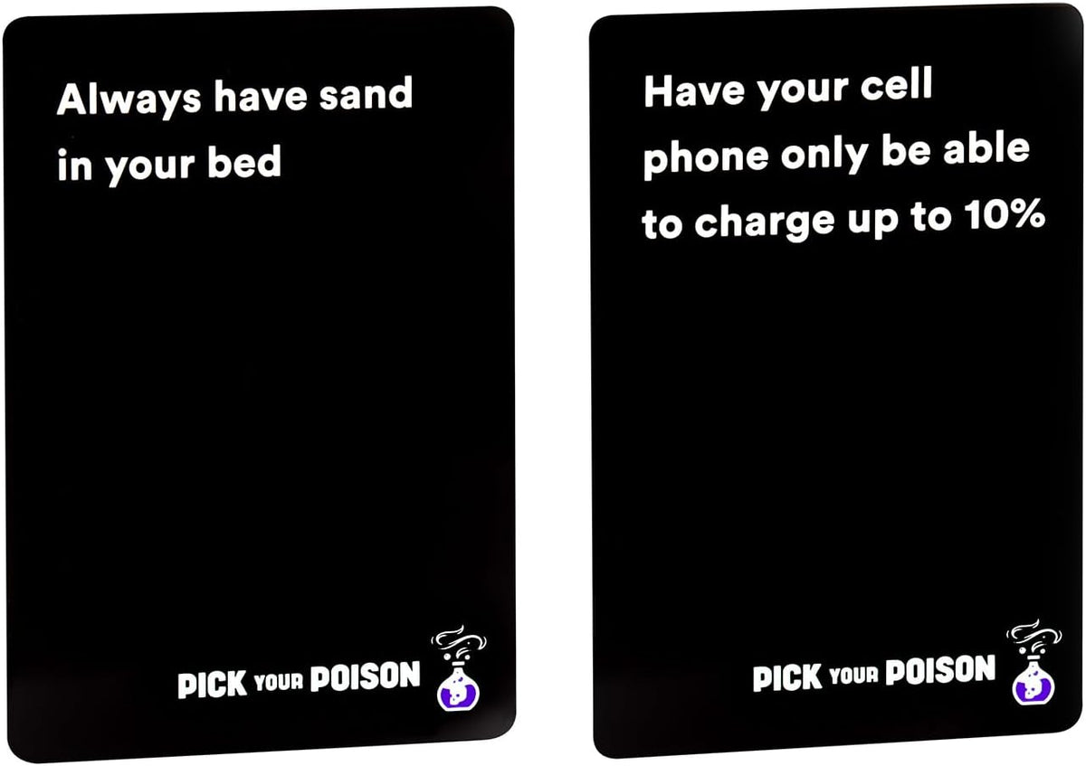 Pick Your Poison Edición familiar – Divertido juego de fiesta "Would You"