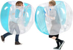 ZHUYNXIR 2 bolas de sumo para niños, juguetes de rebote de parachoques, bolas de sumo para niños, pelota de juego de césped para niños al aire libre (36 pulgadas, azul + azul)