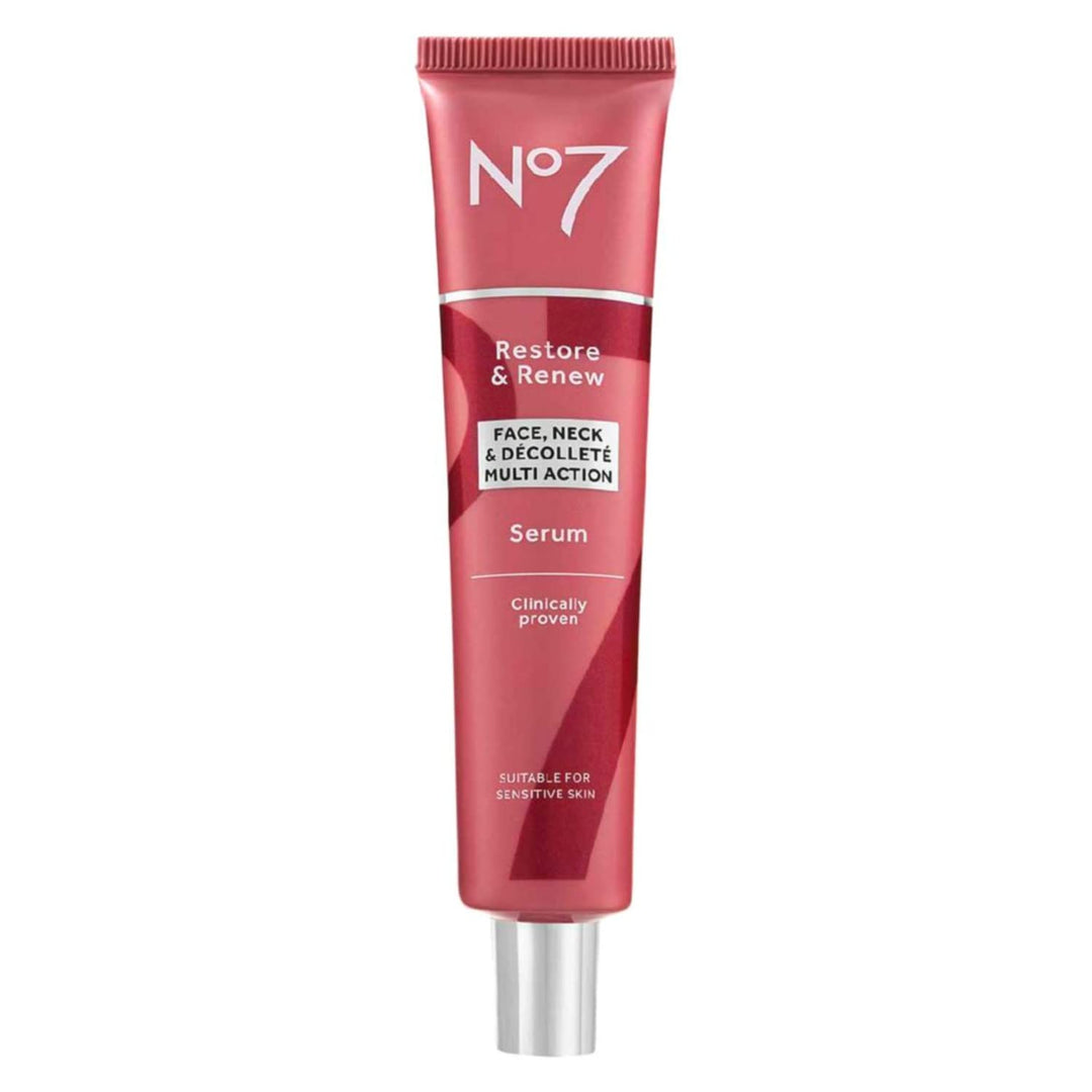 No7 Restore &amp; Renew Suero Multiacción para Rostro y Cuello - Su...