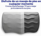 Lámpara C CUSHION LAB Reposapiés ergonómico para debajo del escritorio - Reposapiés de espuma viscoelástica con diseño de cresta de masaje patentado para trabajo, hogar, juegos, computadora, silla de oficina