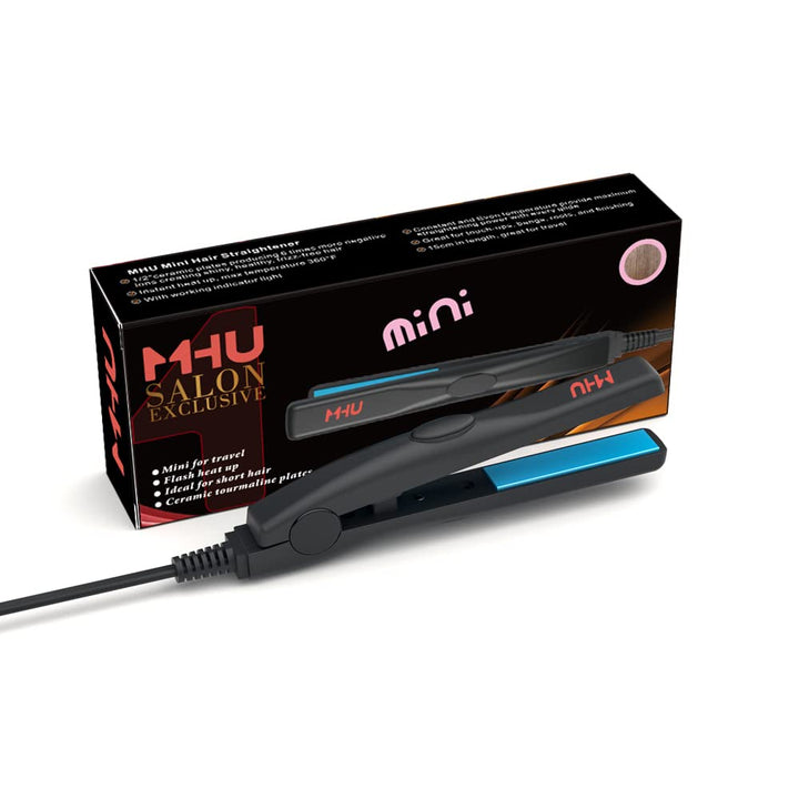 MHU mini alisador de cabello de cerámica Turmalina profesional tama...