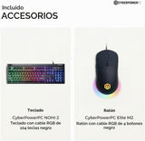 CyberPowerPC PC para juegos, AMD Ryzen 5 5500, Radeon RX 6500 XT 4G...