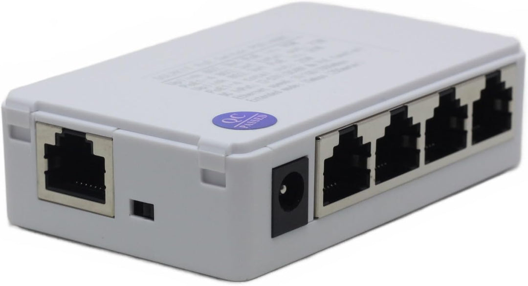 DSLRKIT PoE 90watt 5 puertos Gigabit PoE interruptor