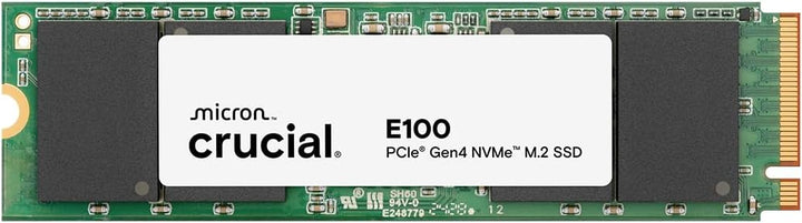 Unidad de estado sólido SSD Crucial E100 de 480 GB M.2 NVMe PCIe Ge...
