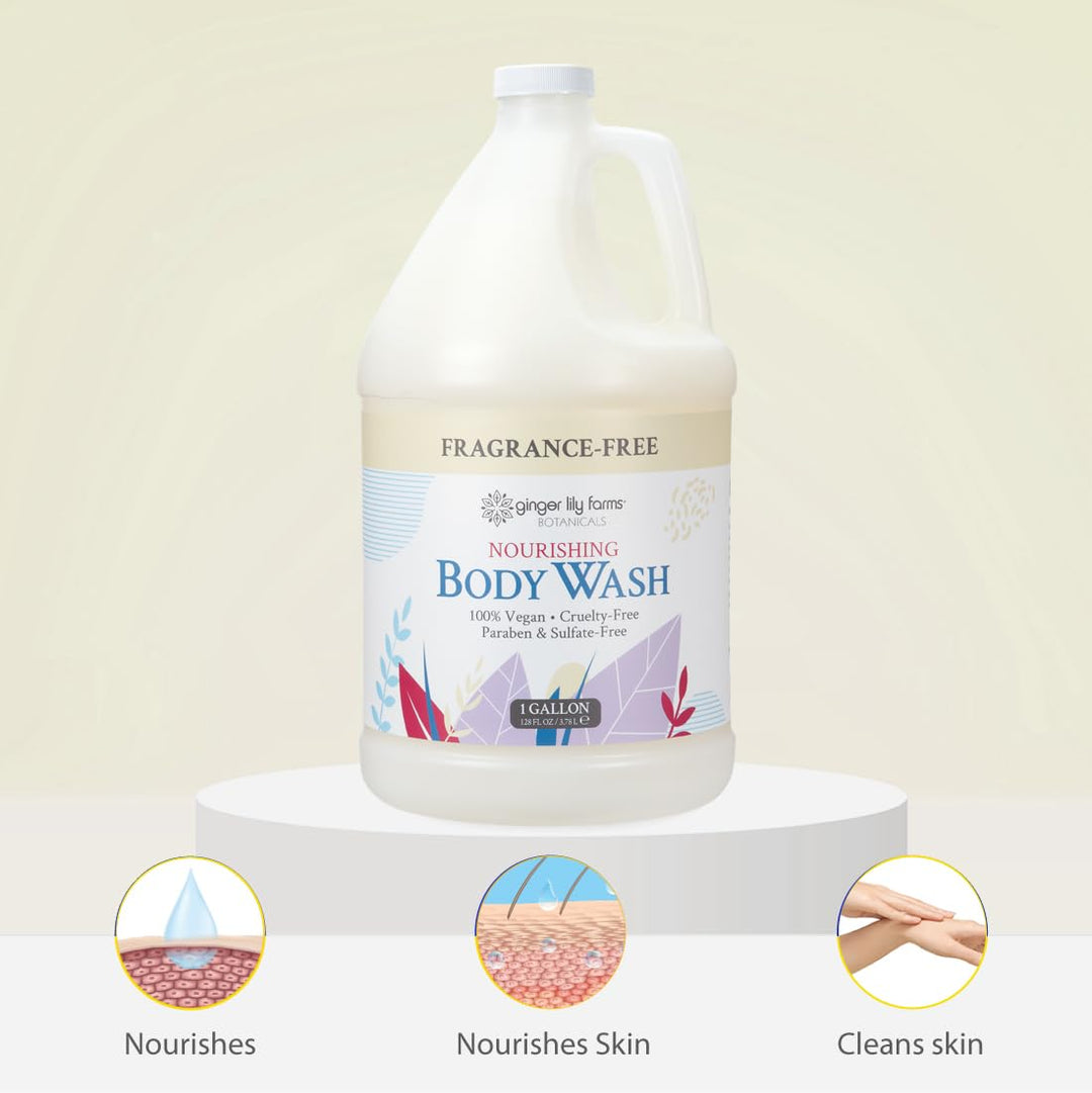 Ginger Lily Farms Botanicals - Jabón corporal nutritivo, 100% vegan...