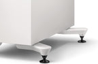 KEF R7 Meta - Altavoces de piso pasivos, brillo blanco