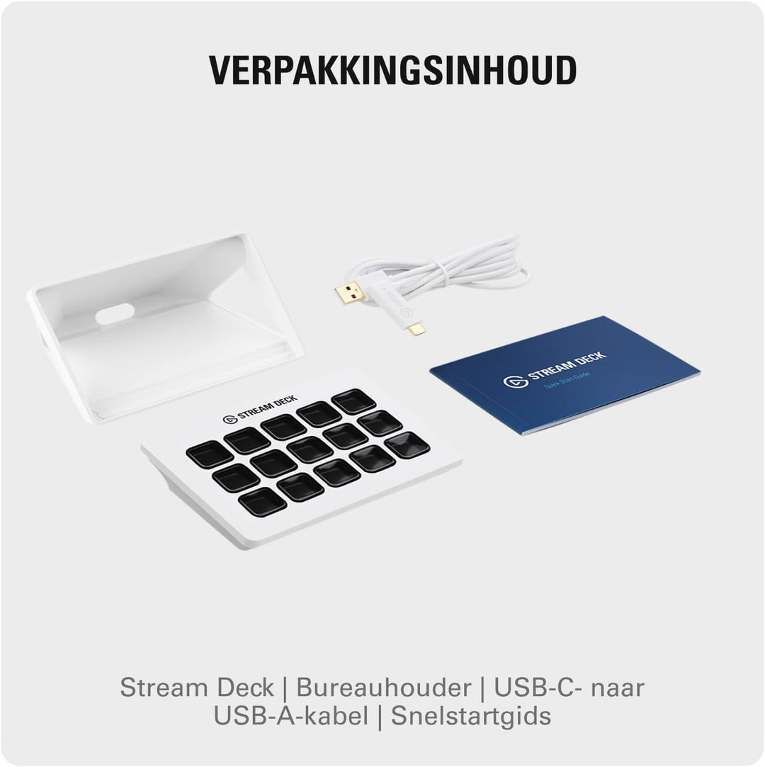 Elgato Stream Deck MK.2 Blanco \u2013 Controlador de estudio, 15 te...