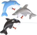 ArtCreativity Squirters de agua de animales marinos, paquete de 12, pistolas de juguete de delfín, tiburón y ballena para piscina, playa y diversión de verano al aire libre, regalos geniales de fiesta