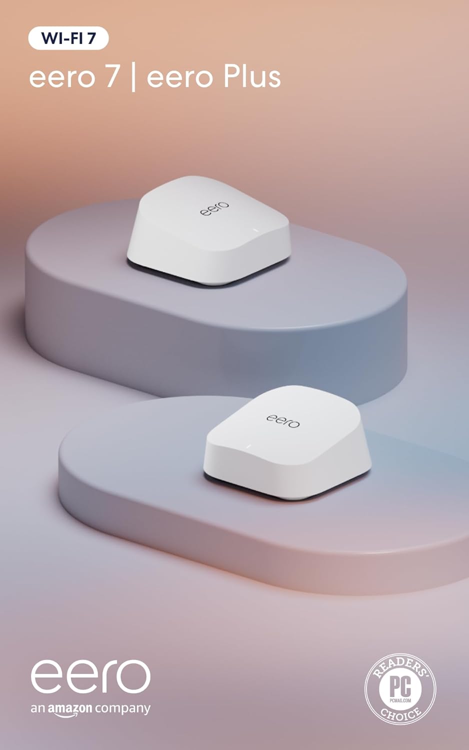 Amazon eero 7 con 1 mes gratis de eero Plus (renovación automática)...