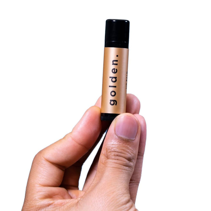Golden Grooming Co. - Juego de bálsamo labial para hombres, bálsamo...