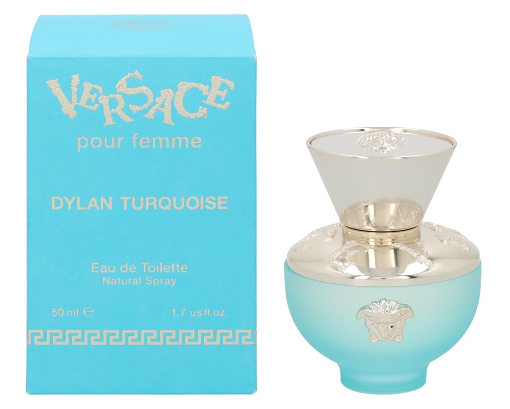 Versace Dylan Turquoise Pour Femme, Espray EDT para mujer, 50 ml
