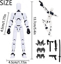 Figura de acción Dumwick Titan13, Figura de robot afortunado 13, 5 piezas