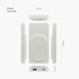 Clemm Banco de energía inalámbrico magnético de 10000 mAh, cargador...