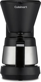 Cuisinart Cafetera de 5 tazas con jarra de acero inoxidable, cafetera con