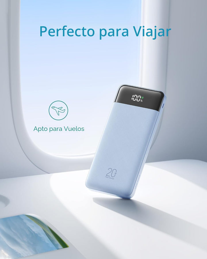 Charmast Cargador portátil de 20000mAh con cables incorporados, ban...