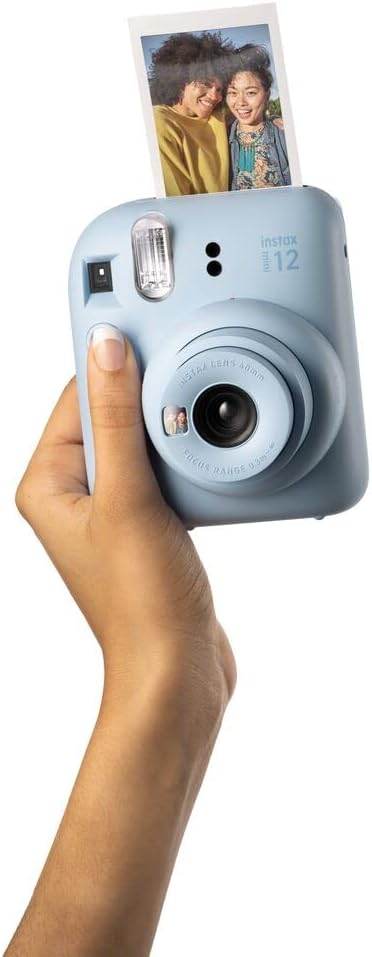Fujifilm Cámara de película instantánea Instax Mini 12 (azul pastel...