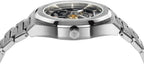 PIERRE RICHARDSON PR5721 Reloj esqueleto para hombre, acero inoxidable plateado, automático, 1.614 in, zafiro, 5ATM