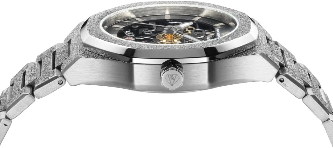 PIERRE RICHARDSON PR5721 Reloj esqueleto para hombre, acero inoxidable plateado, automático, 1.614 in, zafiro, 5ATM