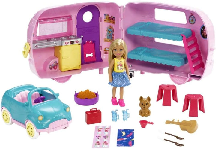 Set de juego de muñeca Barbie Chelsea (camper)