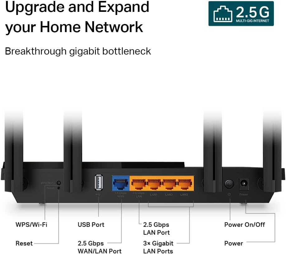 TP-Link Router WiFi 6 AX3000 (Archer AX55 Pro) - Internet inalámbri...