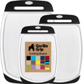 GORILLA GRIP Juego de 3 tablas de cortar, antideslizantes y no porosas