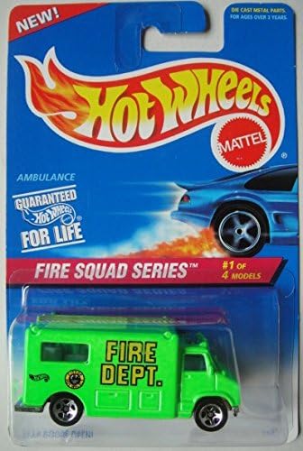 HOT WHEELS AMBULANCIA SERIE ESCUADRADO DE FUEGO VERDE 1/4