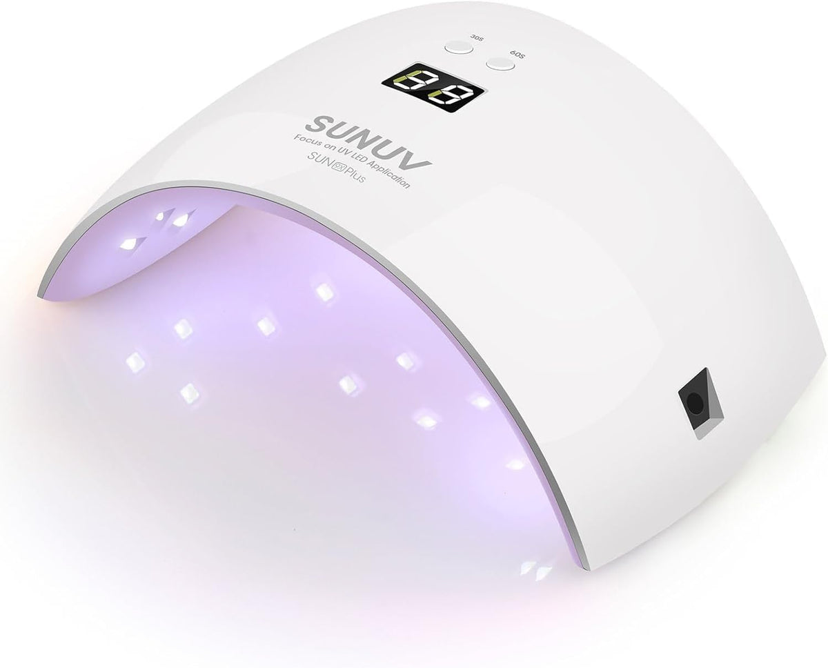 SUNUV Lámpara UV para uñas, secador para esmalte de gel con sensor,...