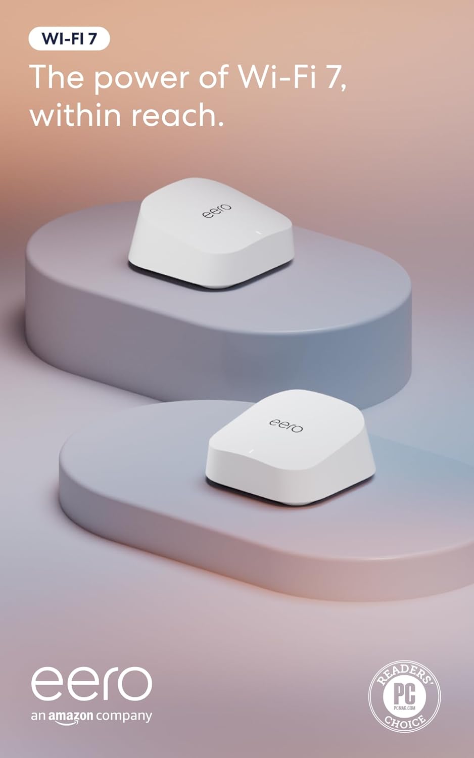 Presentamos el router Wi-Fi 7 doble banda Amazon eero 7 (modelo más...