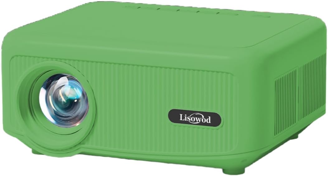 【Soporte Ajustable de 360°】Proyector con WiFi y Bluetooth, Lisowod...