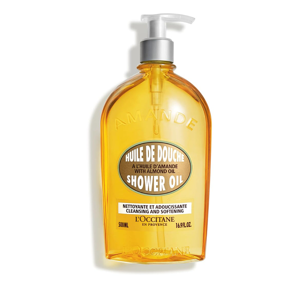 L'OCCITANE Aceite de ducha de almendra limpiador y suavizante,...