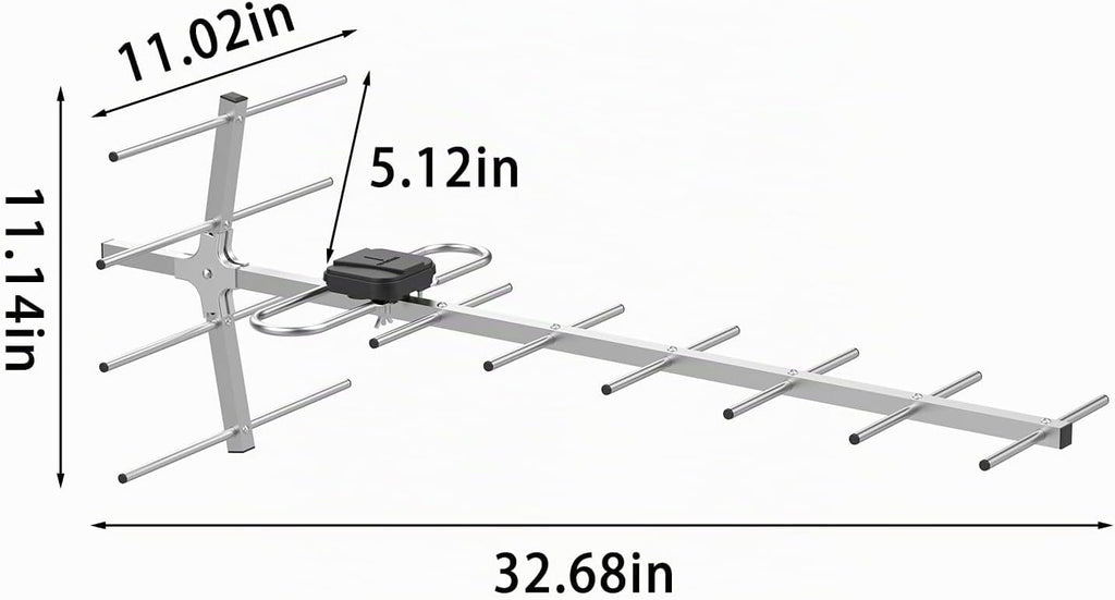 Antena digital HDTV al aire libre, antenas para soporte de TV ático o