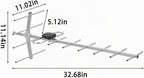 Antena digital HDTV al aire libre, antenas para soporte de TV ático o