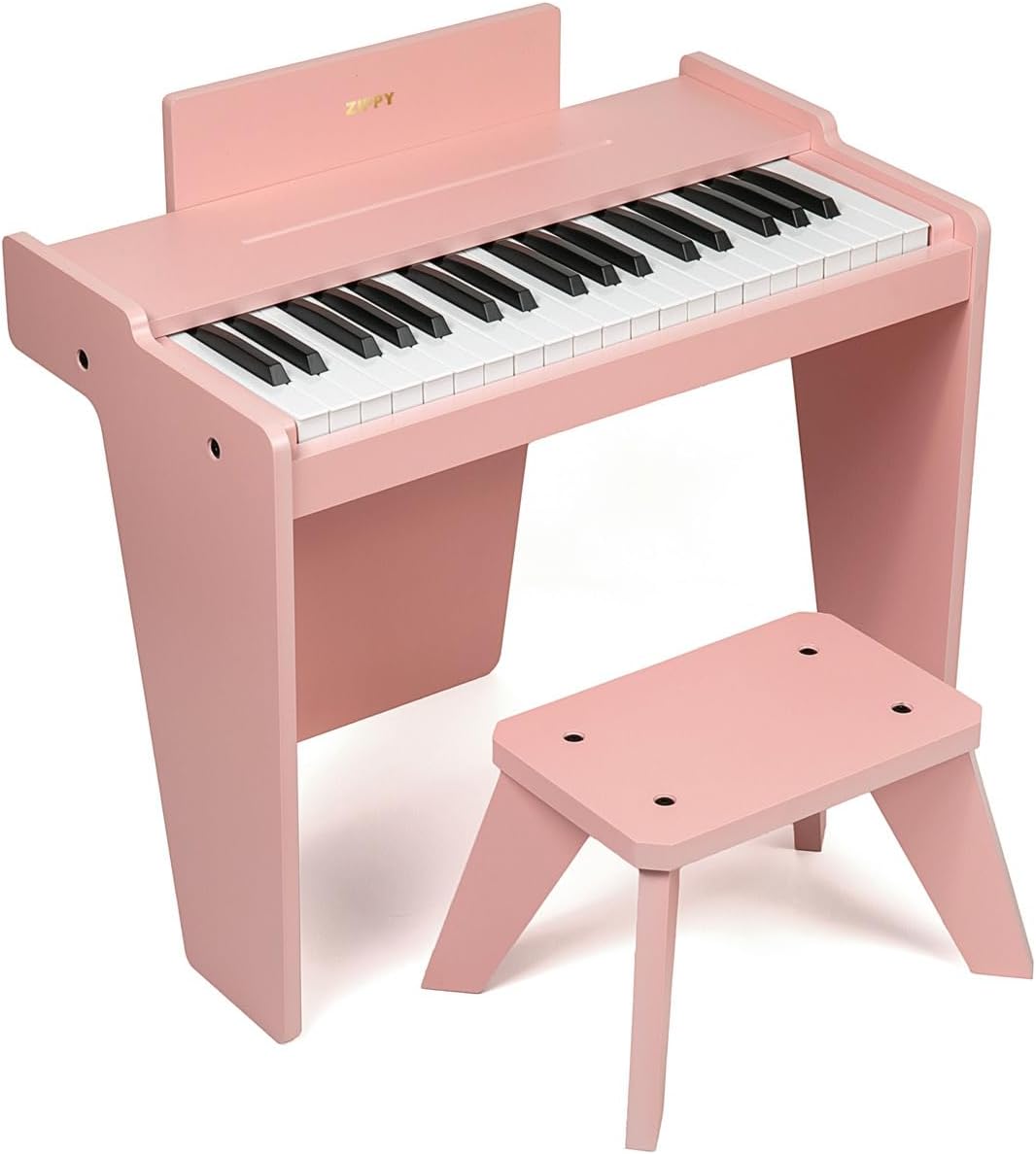 ZIPPY - Teclado de piano para niños, piano digital de 37 teclas para niños, instrumento educativo musical, piano de madera para niñas y niños mayores de 3 años