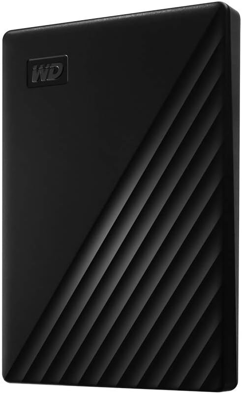 WD 2TB My Passport, Disco duro externo portátil, negro, software de...