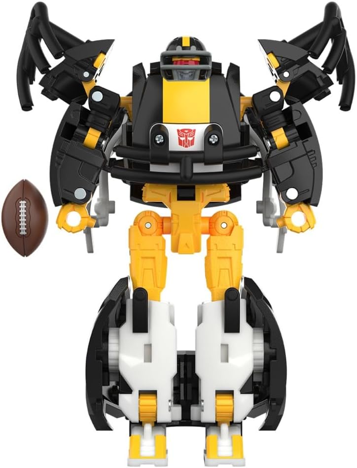 Transformers NFL Pittsburgh Steelers Steelsmash Figura de acción de 5.5 pulgadas