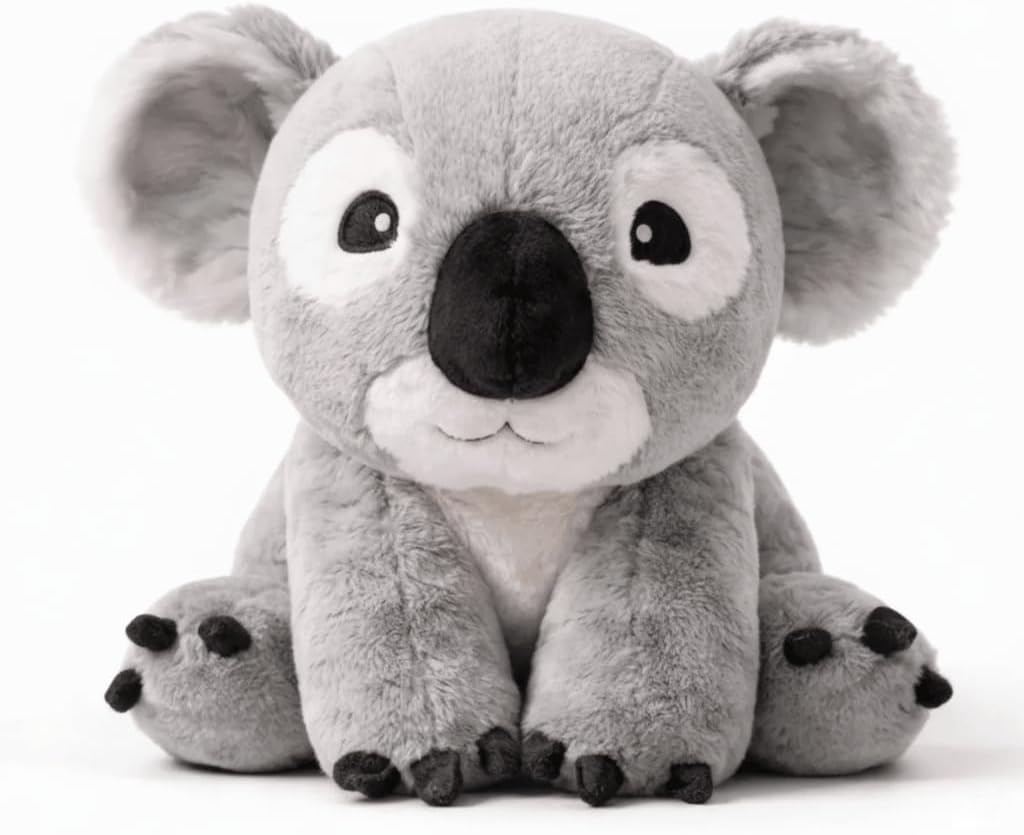 Brease Animal de peluche con peso - Koala de 25 pulgadas, 5 libras, felpa pesada