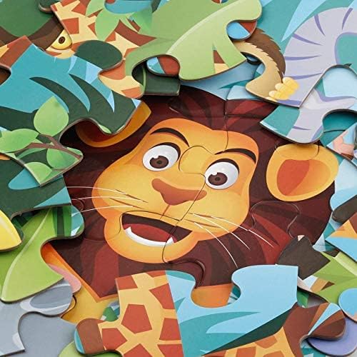Rompecabezas de suelo jumbo para niños, rompecabezas de animales de 48