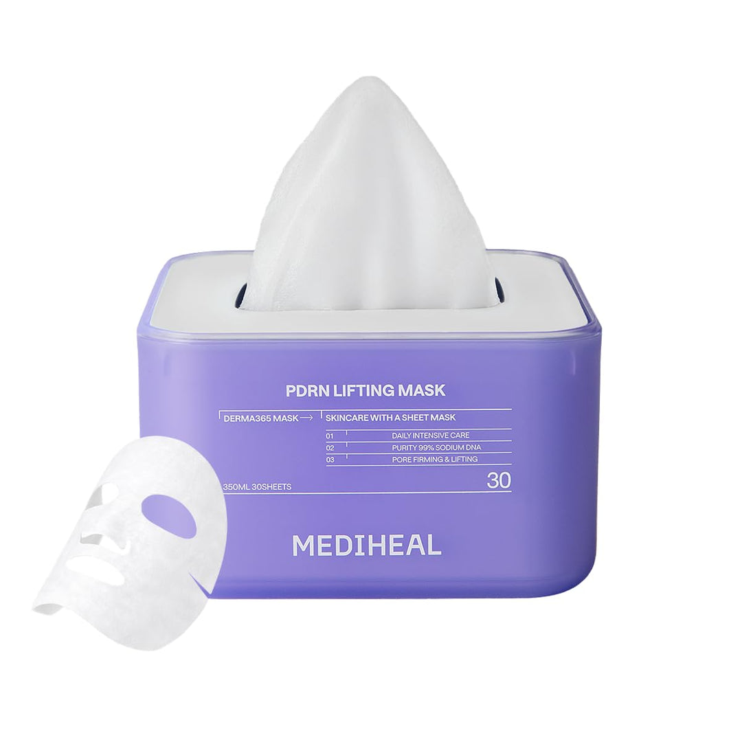 Mediheal Derma 365 - Máscara diaria [PDRN] 30 hojas, ácido hialurón...