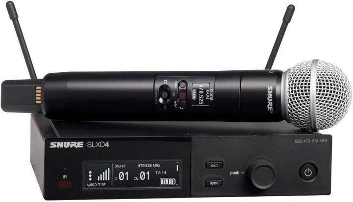 Shure SLXD24D\/SM58 Sistema Vocal Inalámbrico Dual - Banda H55 | Si...