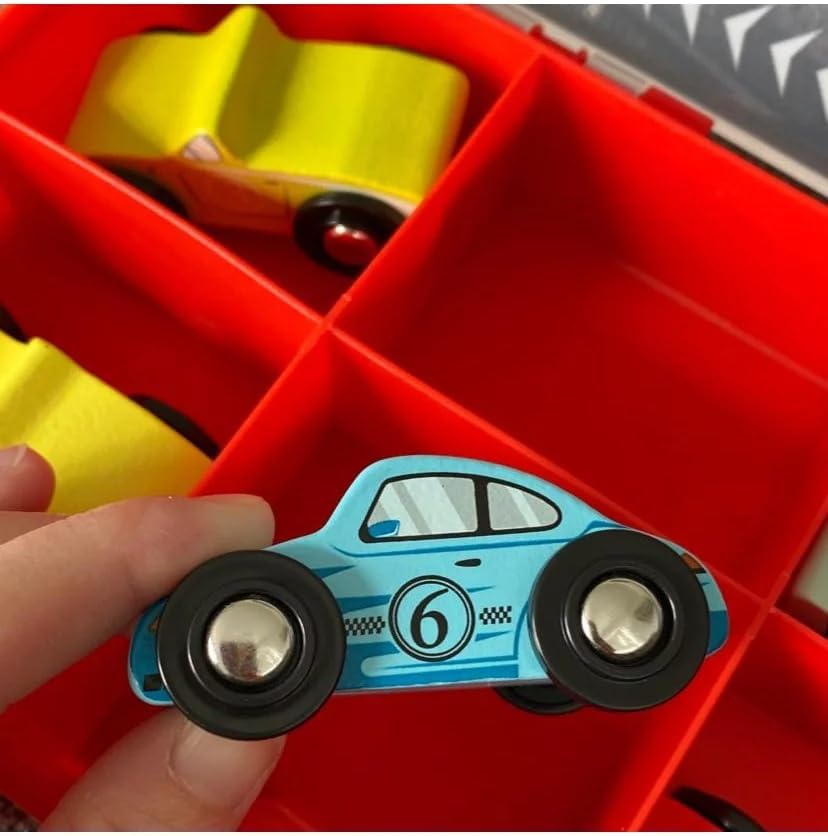 Giggle Scape - Juego de autos de madera - 8 autos