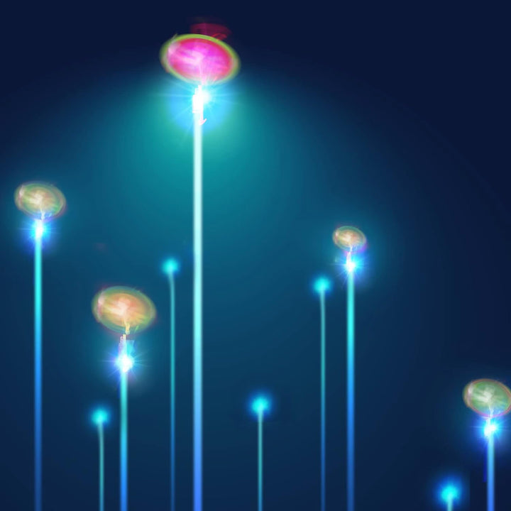 lpvoqpth Juego de 25 juegos de LED voladores, 25 tirachinas + 25 he...